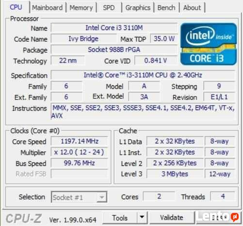 Intel Core i3-3110M