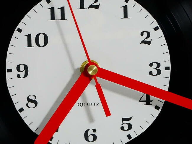 Zegar z płyty winylowej 12 LP klasyczny