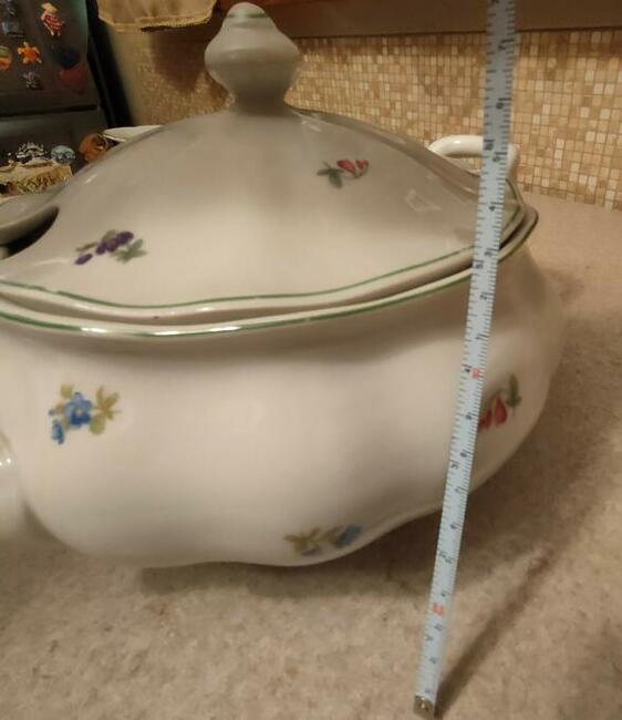 Stara Porcelana Ćmielów ; 3 półmiski + waza