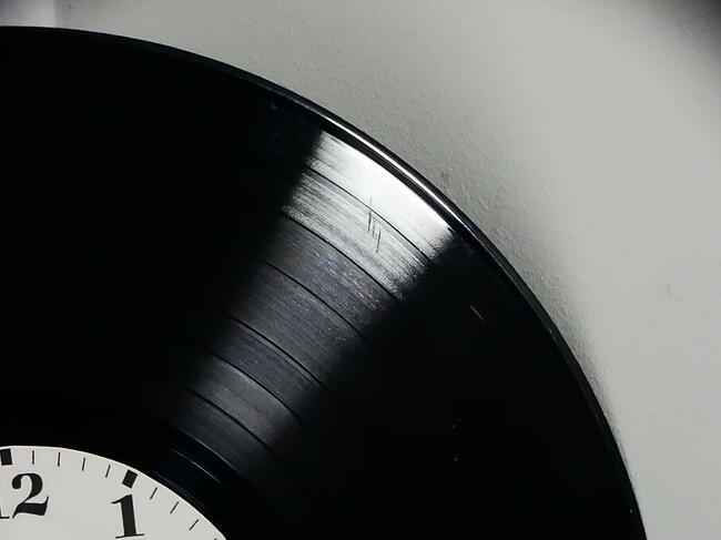 Zegar z płyty winylowej 12 LP klasyczny