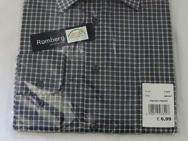 Koszula męska w kratę Romberg XL 43/44