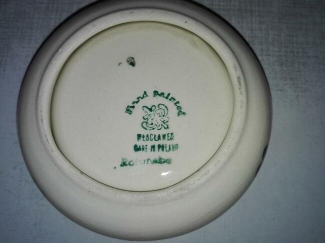 Fajans -WŁOCŁAWEK ;talerz, wazonik, popielniczka