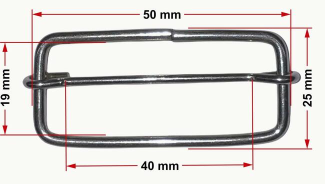 Klamra druciana regulator do pasków 40/19mm 10szt