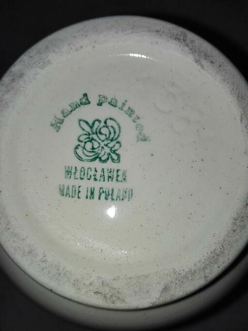 Fajans -WŁOCŁAWEK ;talerz, wazonik, popielniczka