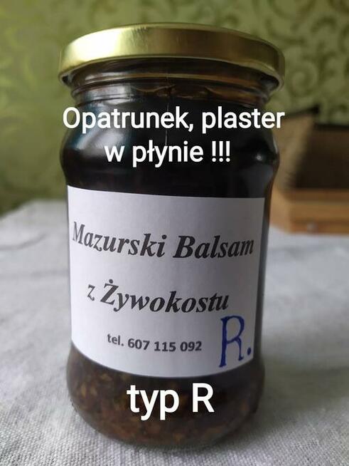 Żywokost lekarski Balsam Mazurski na 60% bioalkoholu