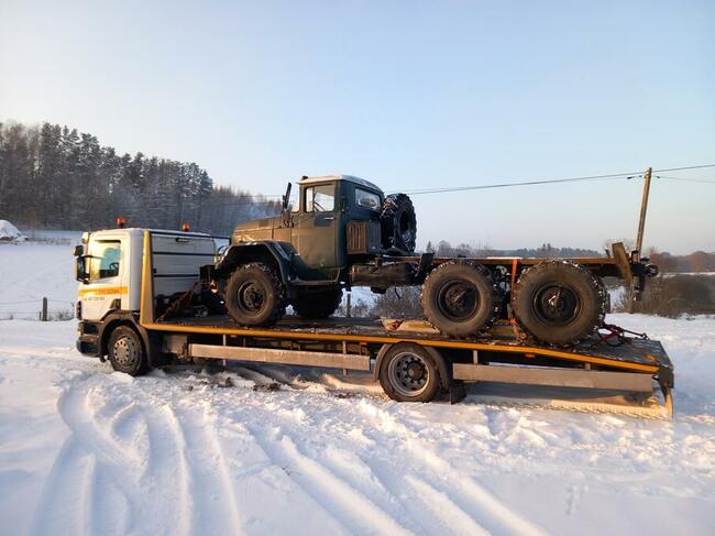 Pomoc drogowa, laweta, transport ciągników, koparek, maszyn
