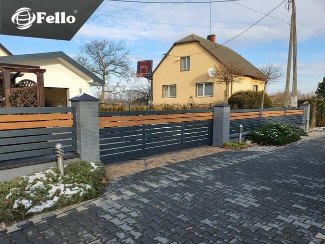 Ogrodzenie płot brama przesuwna skrzydłowa wjazdowa aluminiu