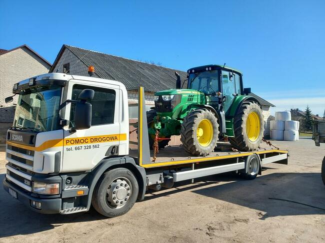 Pomoc drogowa, laweta, transport ciągników, koparek, maszyn