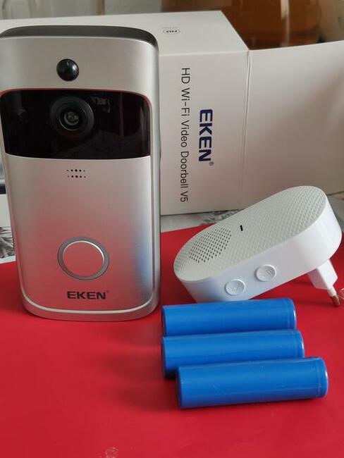 Eken V5 dzwonek z kamerą wideo i interkomem do drzwi.