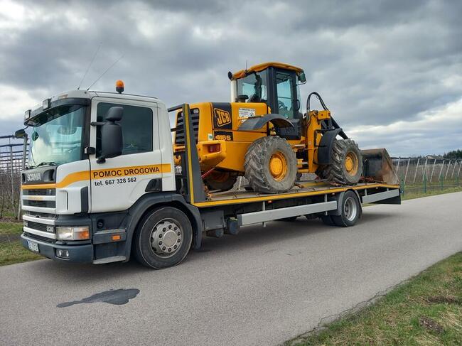 Pomoc drogowa, laweta, transport ciągników, koparek, maszyn