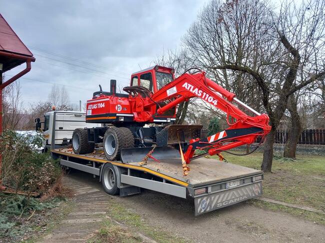 Pomoc drogowa, laweta, transport ciągników, koparek, maszyn