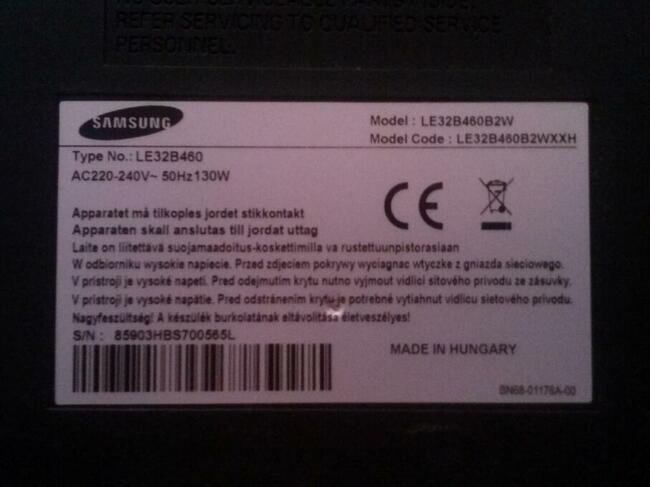 Telewizor Samsung 32 cale, sprawny 100 %, 390 zł.