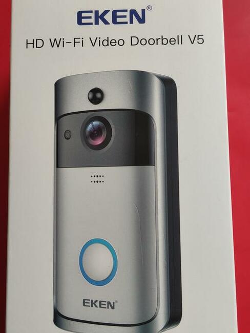 Eken V5 dzwonek z kamerą wideo i interkomem do drzwi.