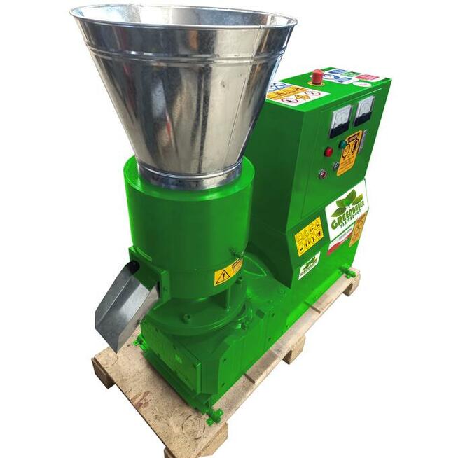 Peleciarka 15 kW 3-rolkowa niskoobrotowa Greenbauer