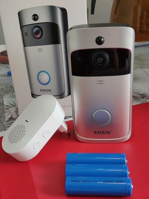 Eken V5 dzwonek z kamerą wideo i interkomem do drzwi.