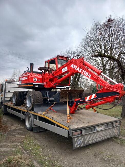 Pomoc drogowa, laweta, transport ciągników, koparek, maszyn