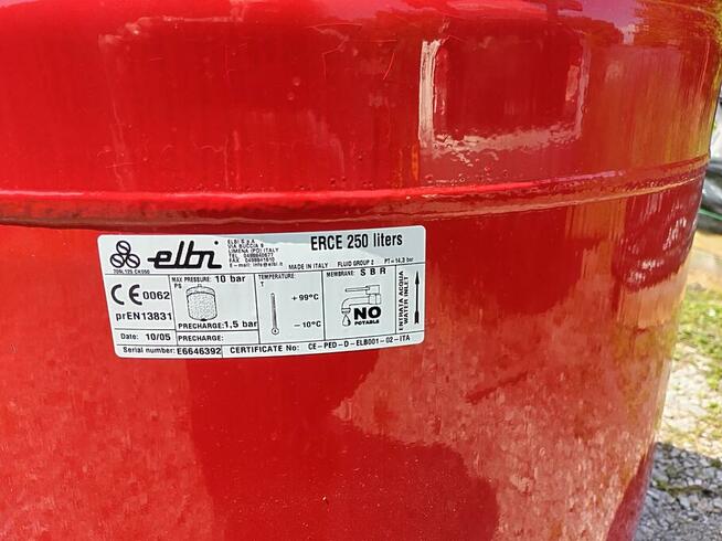Naczynie przeponowe ELBI ERCE 250L