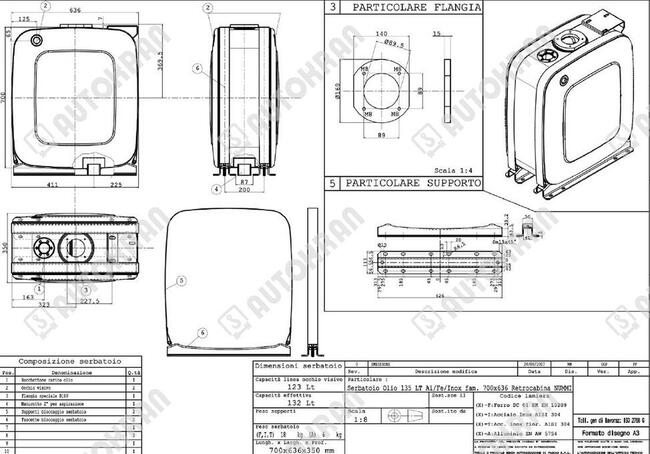 Zbiornik na olej hydrauliczny zakabinowy HDS Binotto HIAB
