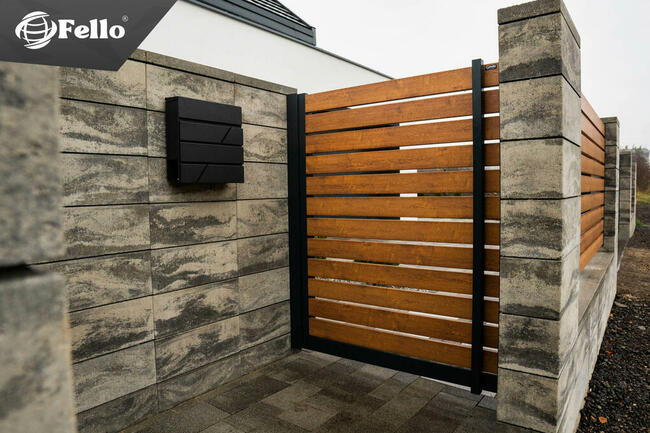 Ogrodzenie płot furtka bramka wejście drzwi alum im drewna