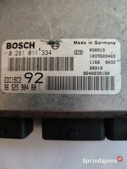 KOMPUTER STEROWNIK SILNIKA 0281011334 , 9652594380