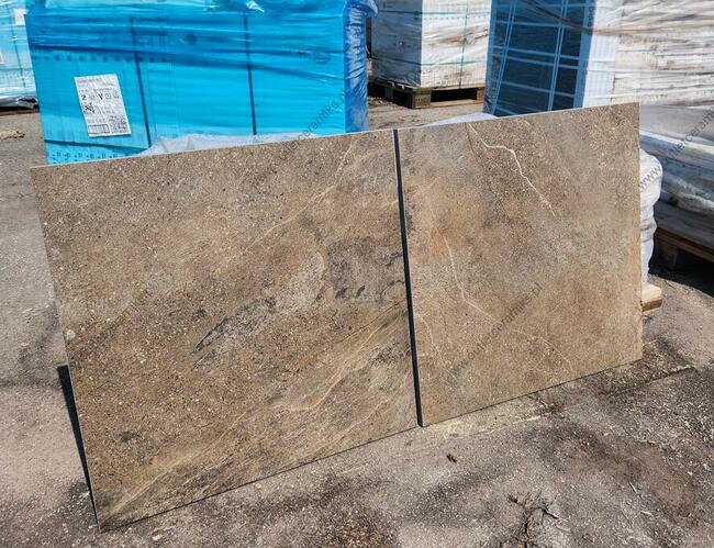 Płytki tarasowe balkonowe gat.1 gres 2cm 60x60 Cliff brązowy