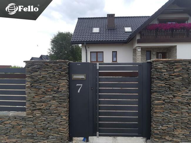 Ogrodzenie płot furtka bramka wejście drzwi aluminium RAL