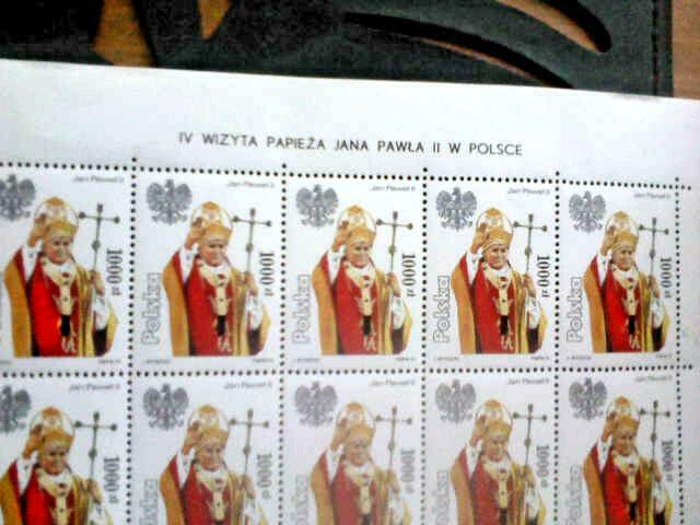 III wizyta J.P.II 1987 10 arkuszy oraz IV wizyta 1991