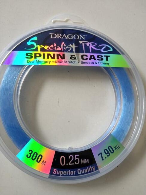 Żyłka spinningowa 300m Dragon Specjalis Pro Spin