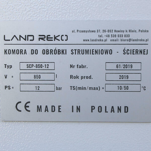 POLSKA PIASKARKA KABINOWA CIŚNIENIOWA 850L piaskowanie felg