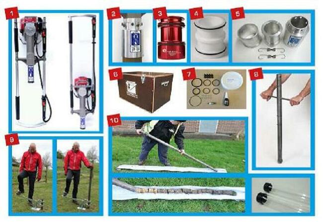 Kafar ręczny spalinowy, profesjonalny, słupy PV, ogrodzenia