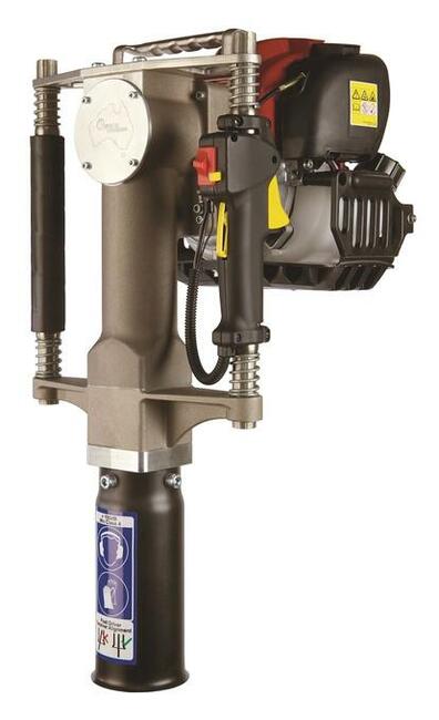 Kafar ręczny spalinowy, profesjonalny, słupy PV, ogrodzenia