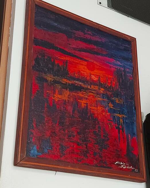 Obraz olejny z ramą