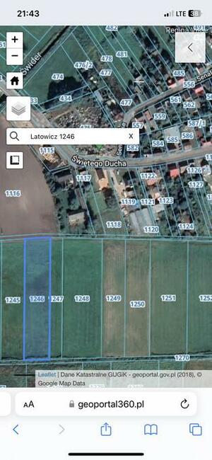 Ziemia rolna w Latowiczu pod Warszawą