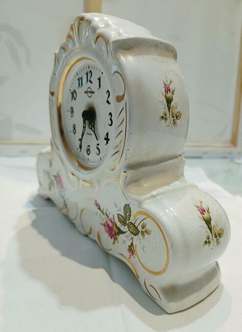 Komplet z porcelany, ręczne wykonanie ażur, róże, kolor ecri