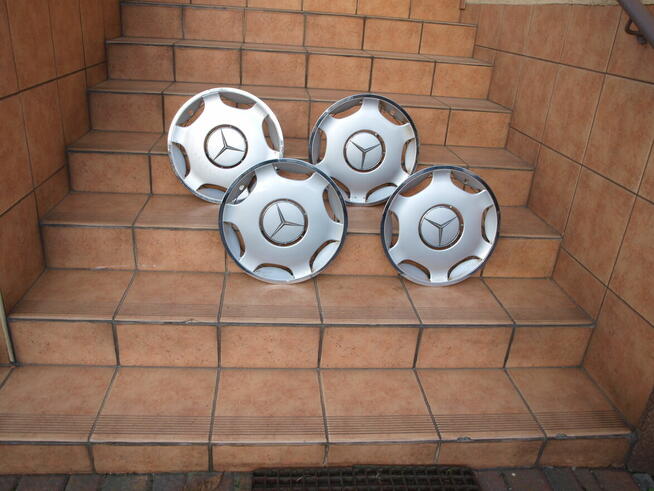 Mercedes kołpaki 15 chrom oryginalne (komplet 4 sztuki)