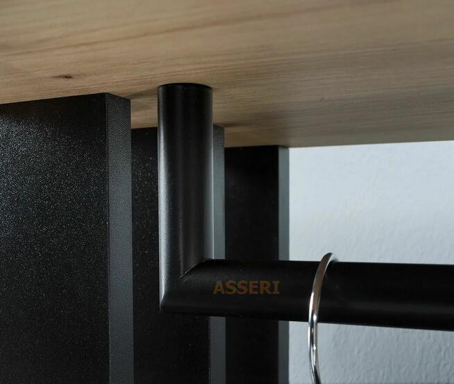 MILO - garderoba z lustrem i lamelami