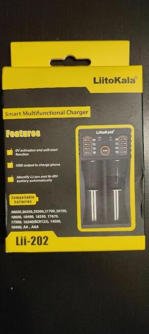 Ładowarka do akumulatorów LiitoKala Lii-202 AA AAA 18650