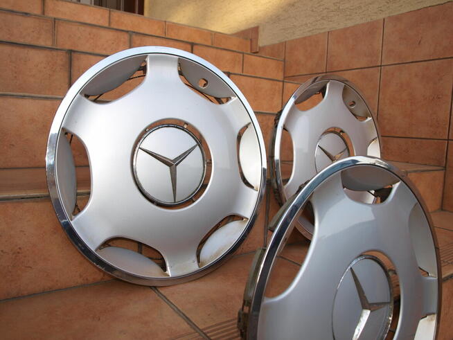 Mercedes kołpaki 15 chrom oryginalne (komplet 4 sztuki)