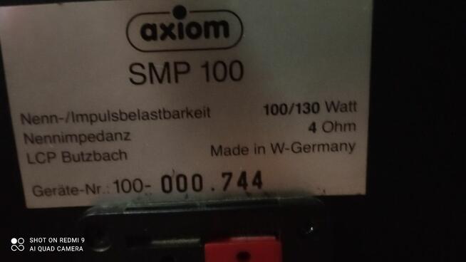 Kolumny axiom moc 130w 4 ohma sprzedam