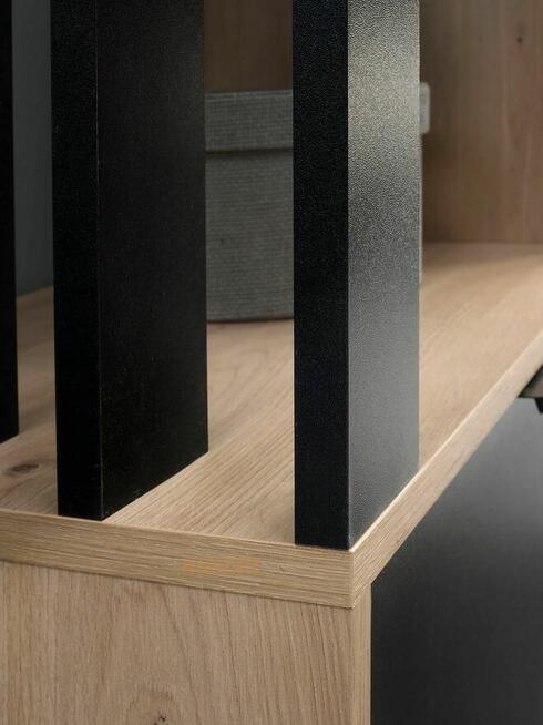 MILO - garderoba z lustrem i lamelami