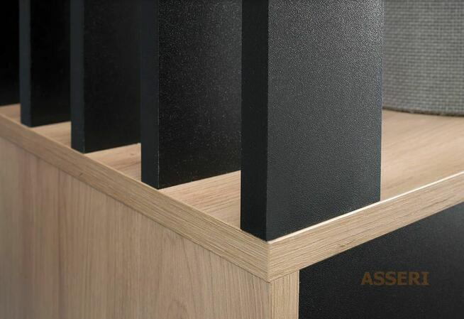 MILO - garderoba z lustrem i lamelami