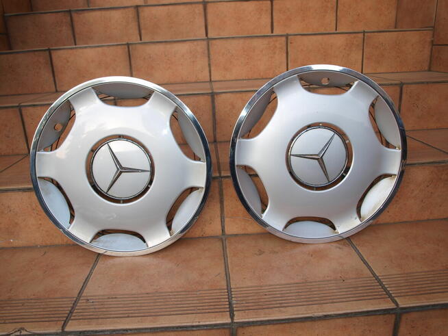 Mercedes kołpaki 15 chrom oryginalne (komplet 4 sztuki)