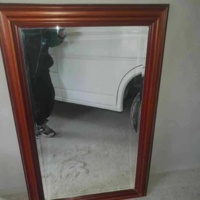 Lustro retro w drewnianej ozdobnej ramie 70x112cm