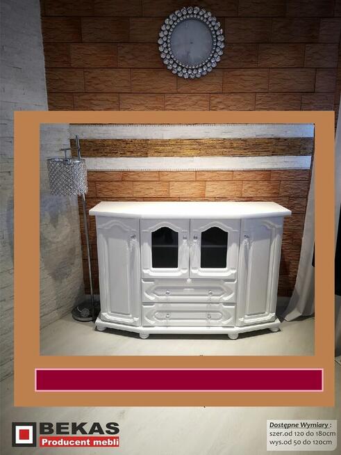 Biała biblioteczka Caro 90`Biały Dąb Skandynawia Bekas Meble