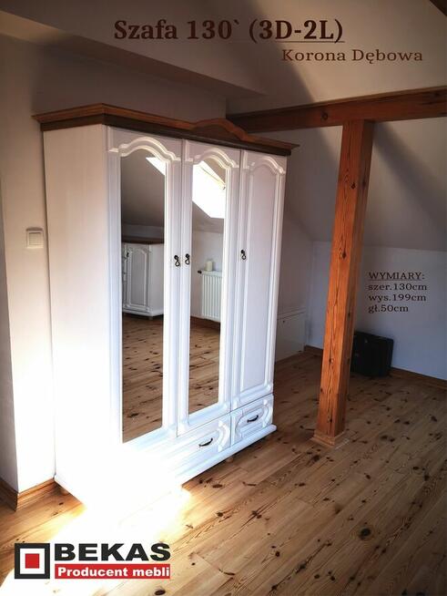 Biała biblioteczka Caro 90`Biały Dąb Skandynawia Bekas Meble