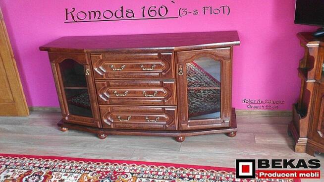 Komoda 160` Stylowa Nowa Orzech Ciemny od Bekas Meble