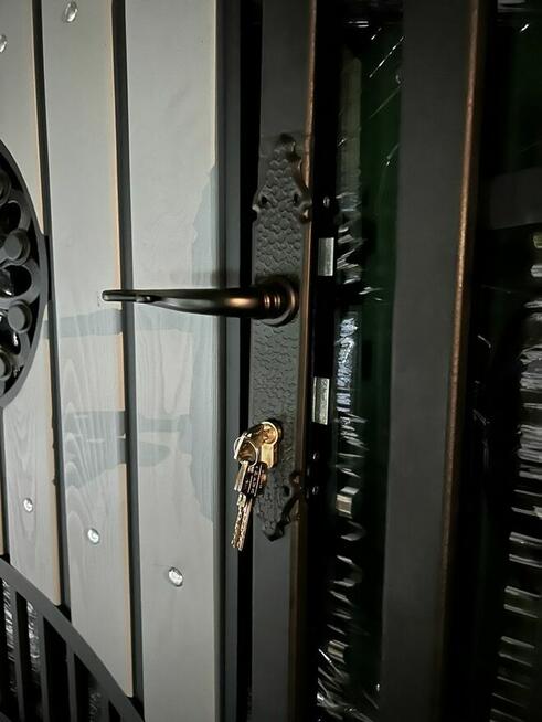 Brama Wjazdowa Dwuskrzydłowa Kuta Pręt Pełny 14/14