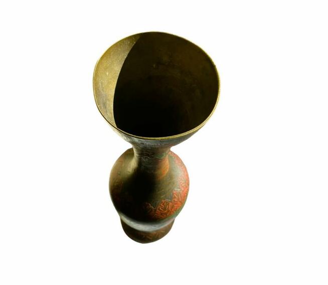 Mosiężny hinduski wazon zdobiony