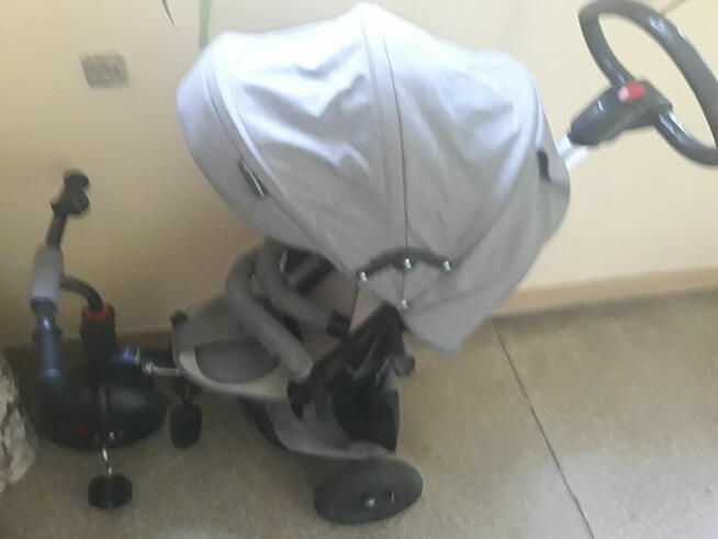 Wózko rowerek trójkołowy szary