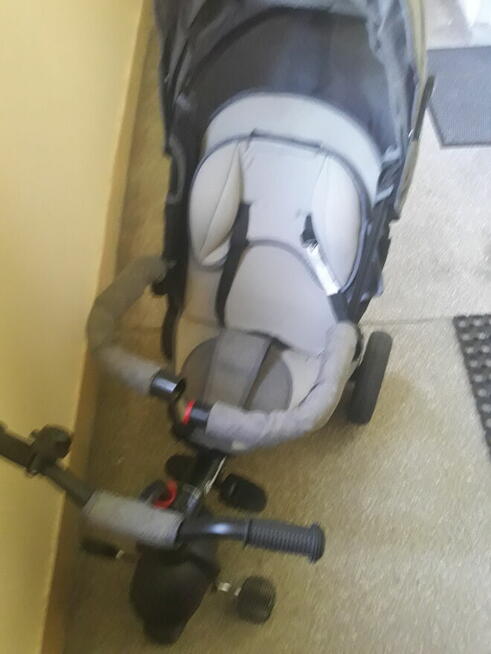 Wózko rowerek trójkołowy szary